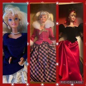 Avon Exclusive Special Edition Winter Barbies 1st 2nd & 3rd In The Series New